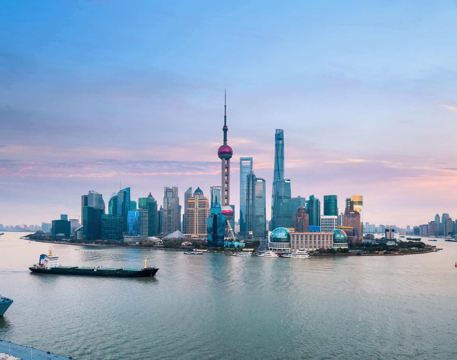 City skyline and waterfront